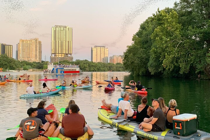 Downtown Austin Giant Paddleboard Sunset Tour with Bats - Photo 1 of 5